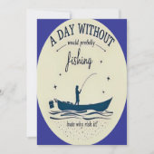 "Reel in the Fun: Save the Date Invitation Kaart (Voorkant)