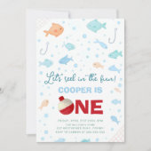 Reel In The Fun Vist eerste verjaardag Kaart (Voorkant)