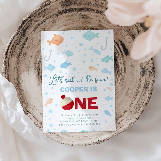 Reel In The Fun Vist eerste verjaardag Kaart