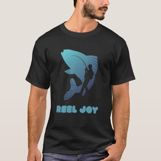 Reel joy T-shirt voor vissers (Voorkant)