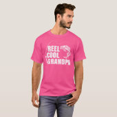 Reel koele opa met vis en Gevist staaf T-shirt (Voorkant volledig)