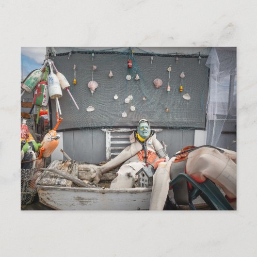 Reel Lazy Fisherman Crew Briefkaart (Voorkant)