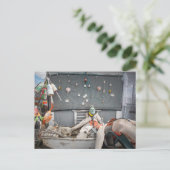 Reel Lazy Fisherman Crew Briefkaart (Staand voorkant)