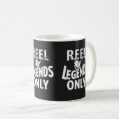 Reel Legends Only - Grappig Gevist ontwerp Koffiemok (Voorkant rechts)