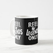 Reel Legends Only - Grappig Gevist ontwerp Koffiemok (Voorkant links)