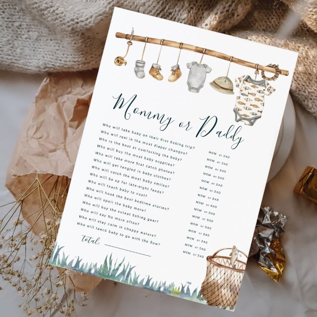 Reel Leuk Gevist mama of papa Baby shower spel (Creator heeft geüpload)