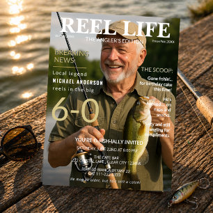Reel Life Fishing Magazine 60ste Verjaardagsfeest Kaart