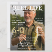 Reel Life Fishing Magazine 60th Birthday Party  Kaart (Voorkant)