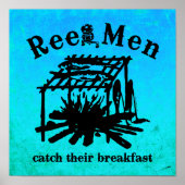 Reel Man Catch Breakfast (BLK) Poster (Voorkant)