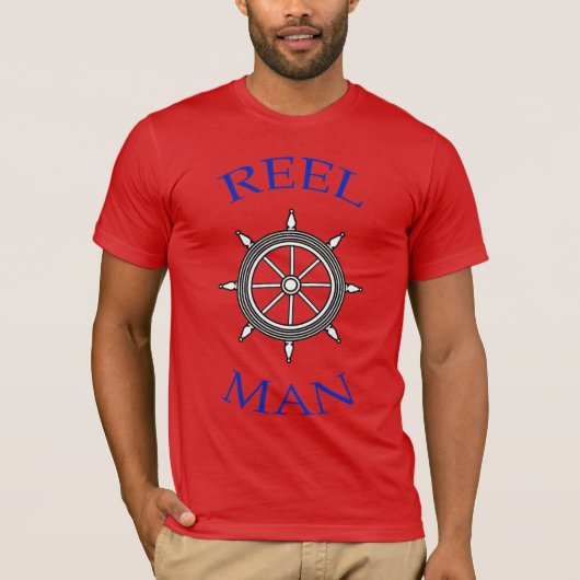 "REEL MAN" Vissen T-shirt (Voorkant)