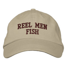 Reel Mannen Vis Geborduurd Pet