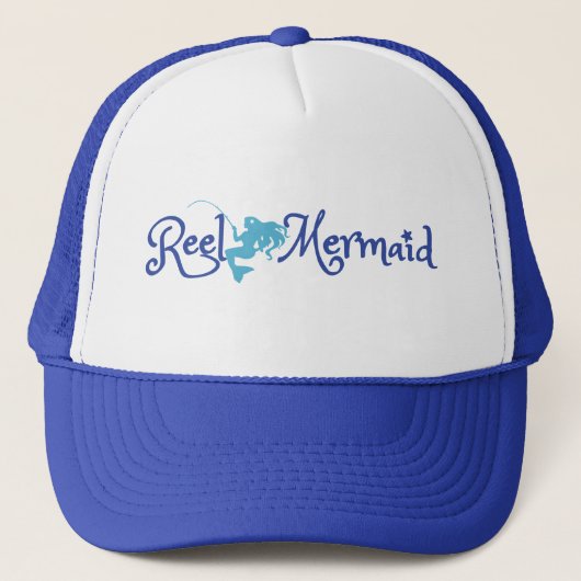 Reel Mermaid Trucker Hat Trucker Pet (Voorkant)