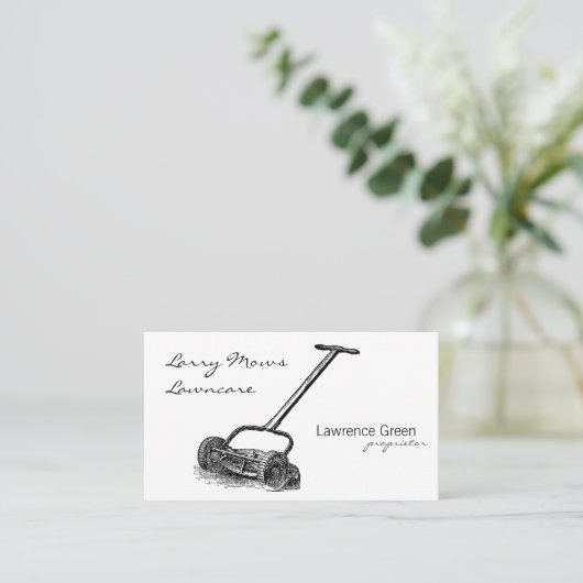 Reel Mower Visitekaartje (Staand voorkant)