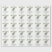 Reel Opgewonden Big Fish Fisherman Baby shower Cadeaupapier (Vlak)