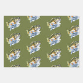 Reel Opgewonden Big Fish Fisherman Baby shower Inpakpapier Vel (Voorkant 3)