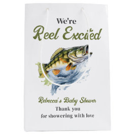 Reel Opgewonden Big Fish Fisherman Baby shower Medium Cadeauzakje