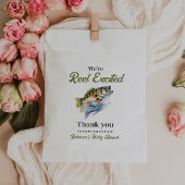 Reel Opgewonden Big Fish Little Fisherman Baby sho Bedankzakje