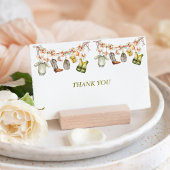 Reel Opgewonden Clothesline Vissende Baby shower V Kaart