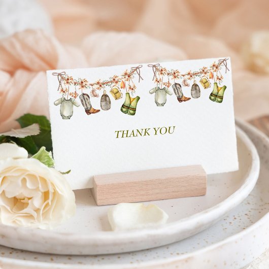 Reel Opgewonden Clothesline Vissende Baby shower V Kaart