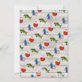 Reel Opgewonden Gevist Baby Boy Shower Uitnodiging (Achterkant)