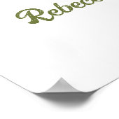 Reel Opgewonden Vis Visser Baby shower Welkom Poster (Hoek)