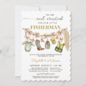 Reel Opgewonden Vissen Baby shower Kaart (Voorkant)