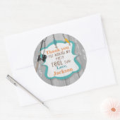 Reel Opgewonden Vist Dank u Sticker Labels (Envelop)