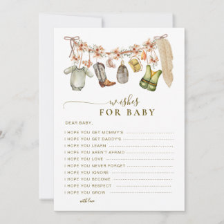 Reel Opgewonden Vist Wensen voor Baby Kaart