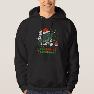 Reel Prettig Kerst T-shirt Grappige Vissen Kerst