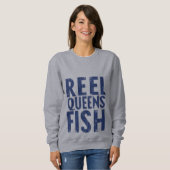 Reel Queens Fish – Women’s Sweatshirt (Voorkant volledig)