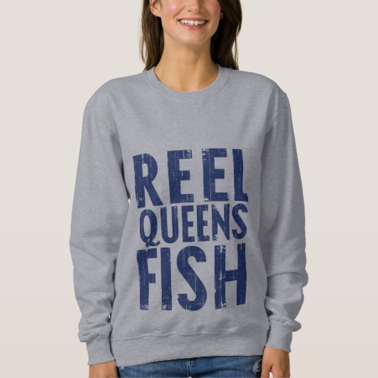 Reel Queens Fish – Women’s Sweatshirt (Voorkant)