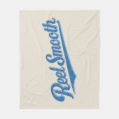 Reel Smooth Fisherman | Retro Coastal Life Fishing Fleece Deken (Voorkant)