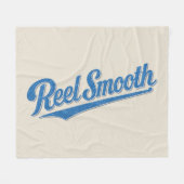 Reel Smooth Fisherman | Retro Coastal Life Fishing Fleece Deken (Voorkant (Horizontaal))