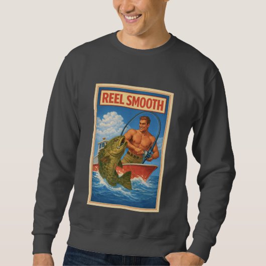 Reel Smooth Fisherman Retro Nautical Salty Fishing Trui (Voorkant)