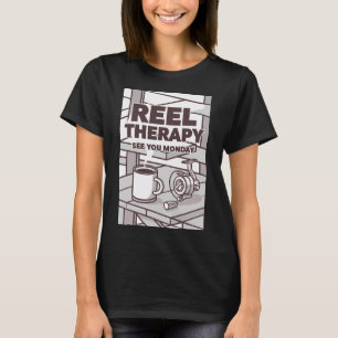 Reel Therapie Grappige Visquote voor Weekendvisser T-shirt