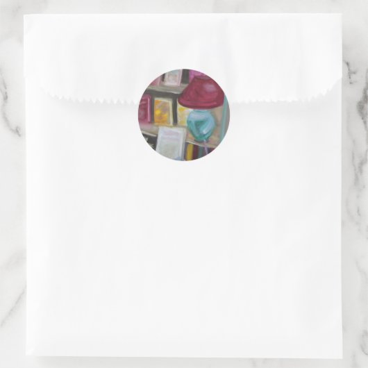 REELBOOKS: FONTAINEBLEAU FRANKRIJK RONDE STICKER (Tas)