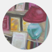 REELBOOKS: FONTAINEBLEAU FRANKRIJK RONDE STICKER (Voorkant)