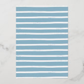 Reële Folie | Baby shower van de Waterverf van de  Folie Uitnodiging (Achterkant)