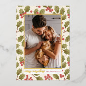 Reële Folie | Fantastische kerstfoto Feestdagenkaart (Voorkant)