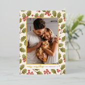 Reële Folie | Fantastische kerstfoto Feestdagenkaart (Staand Voorkant)