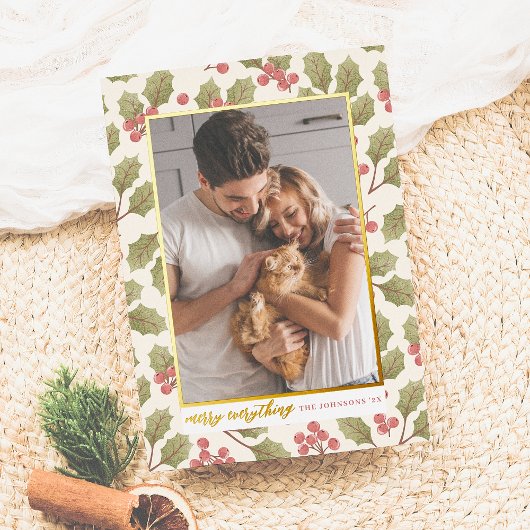 Reële Folie | Fantastische kerstfoto Folie Feestdagenkaart