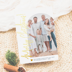 Reële Folie   kerstfoto's en gouden kunst Folie Feestdagenkaart