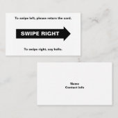 Reële kaart met SWIFT Visitekaartje (Voorkant / Achterkant)