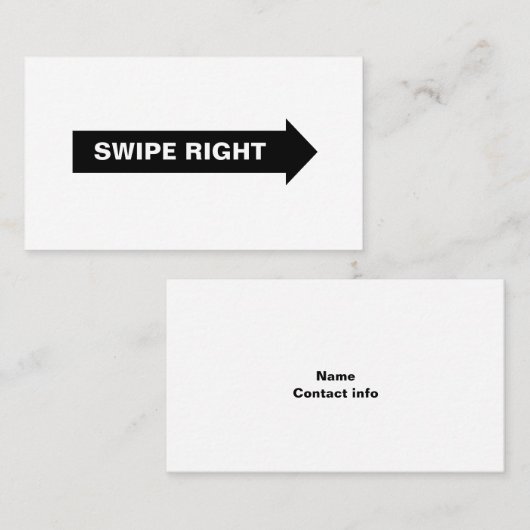 Reële kaart met SWIFT Visitekaartje (Voorkant / Achterkant)