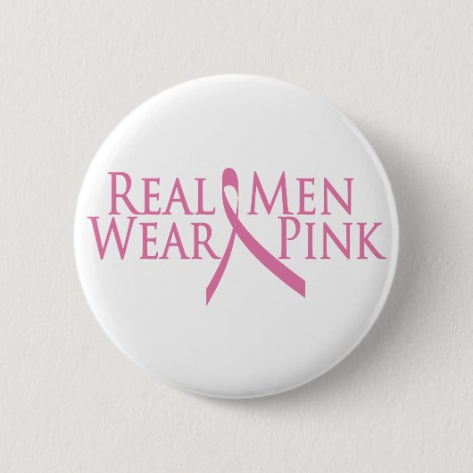 reële mannen draag roze 2009 ronde button 5,7 cm (Voorkant)