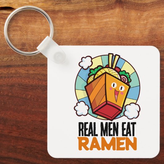  reële Mannen Eat Ramen Sleutelhanger (Voorkant)