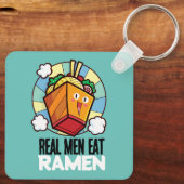  reële Mannen Eat Ramen Sleutelhanger (Achterkant)