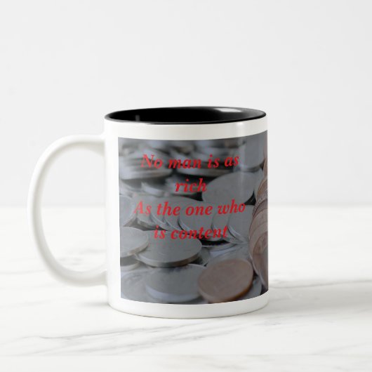 reële rijkdom tweekleurige koffiemok (Links)