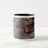 reële rijkdom tweekleurige koffiemok (Center)