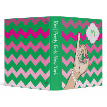 Reële  roze en groene Chevron